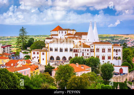 Sintra, Portugal at Pena National Palace. Stock Photo