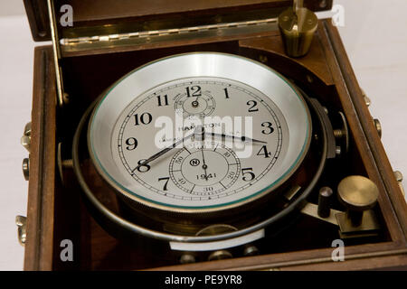 Mechanical marine chronometer Hamilton Watch Company circa 1940s USA Stock Photo Alamy