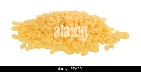 group of raw pasta isolated on white background Stock Photo