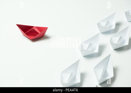 Think differently leader for innovation and creativitity concept Stock Photo