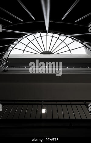View of a a staircase from bellow of a modern house Stock Photo