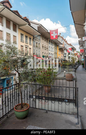 Obere Hauptgasse street in Thun, Switzerland Stock Photo