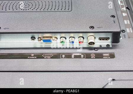 The high definition television input panel Stock Photo