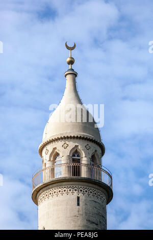 Lednice minaret in park of Lednice Castle, South Moravia, Czech Republic Stock Photo