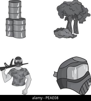 Outfit paintball icons set, cartoon style Stock Vector Image & Art - Alamy