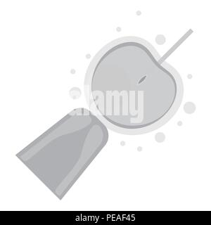 Artificial insemination icon in monochrome style isolated on white background. Pregnancy symbol vector illustration. Stock Vector