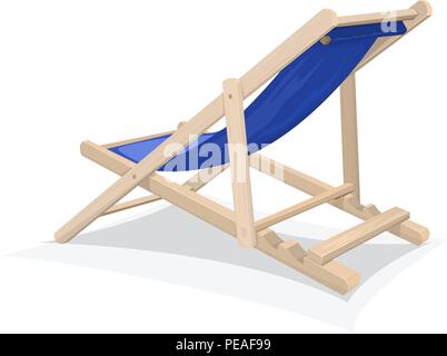 vector beach chair  Stock Vector