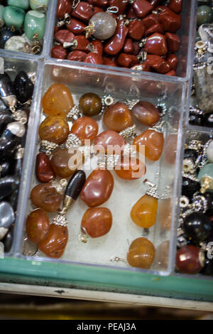 Set of natural mineral gemstones of a certain type Stock Photo
