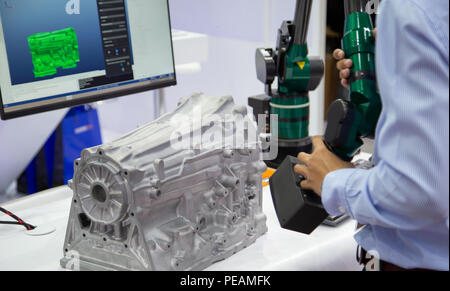 CMM arm 3D laser scanner optical advanced inspection Stock Photo - Alamy