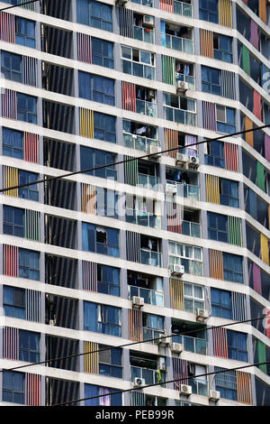 Chongqin, Chongqin, China. 14th Aug, 2018. Chongqing, CHINA-Colorful residential buildings in southwest China's Chongqing. Credit: SIPA Asia/ZUMA Wire/Alamy Live News Stock Photo