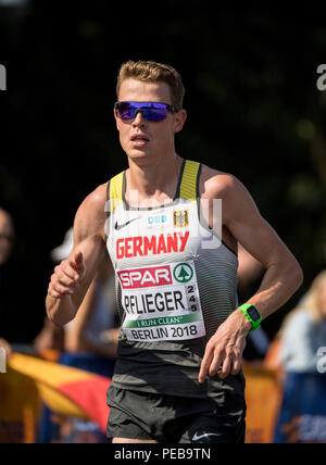 Berlin, Deutschland. 12th Aug, 2018. Philipp PFLIEGER, Germany, action, marathon of the men, on 12.08.2018 European Athletics Championships 2018 in Berlin/Germany from 06.08. - 12.08.2018. | usage worldwide Credit: dpa/Alamy Live News Stock Photo