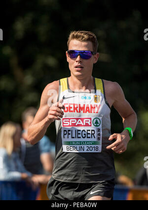 Berlin, Deutschland. 12th Aug, 2018. Philipp PFLIEGER, Germany, action, marathon of the men, on 12.08.2018 European Athletics Championships 2018 in Berlin/Germany from 06.08. - 12.08.2018. | usage worldwide Credit: dpa/Alamy Live News Stock Photo