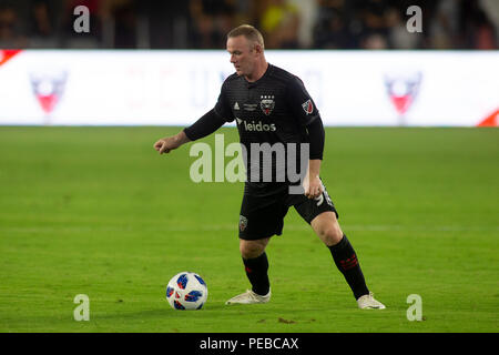 Washington, United States. 14th July, 2018. D.C. United forward Wayne Rooney (9) dribbles during the game between D.C. United and Vancouver Whitecaps at Audi Filed in Washington, DC on July 14, 2018. D.C. This is D.C. United's first game at Audi Field. Credit: The Photo Access/Alamy Live News Stock Photo