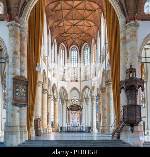 Interior of the Grote Kerk, The Hague ( Den Haag ), Zuid-Holland (South Holland), Netherlands Stock Photo