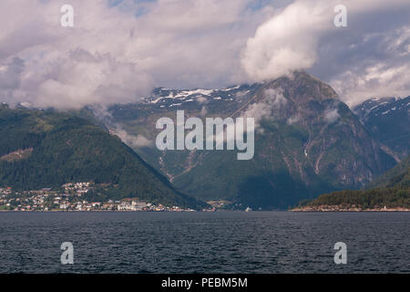 Once a favourite of Emperor Wilhelm2,who was even here on the eve of WW1, Balestrand and Sogn  are still hot spots in Norwegian tourism Stock Photo