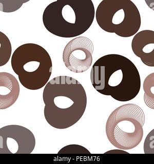 Seamless abstract geometric background with shape of circles or ellipses pattern. Vector illustration graphic. Stock Vector