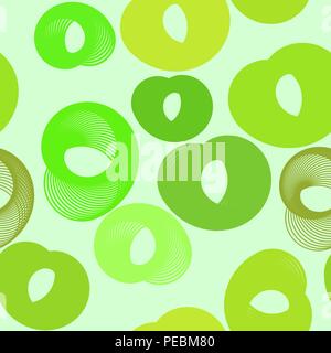Seamless abstract colored geometric circles or ellipses pattern. Good for web page, wallpaper, graphic design, catalog, texture or background. Vector  Stock Vector