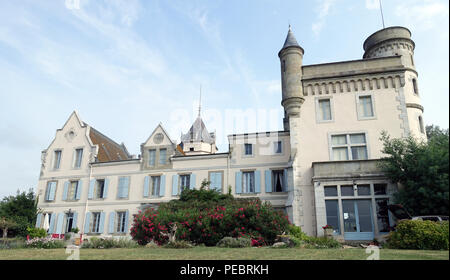 Chateau de Villeneuve near Montolieu Aude Languedoc-Roussillon France Stock Photo