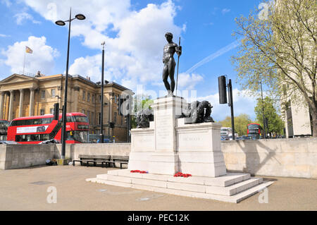 Machine Gun Corps Memorial (also known as 'The Boy David') at Hyde Park Corner, London, England, UK Stock Photo