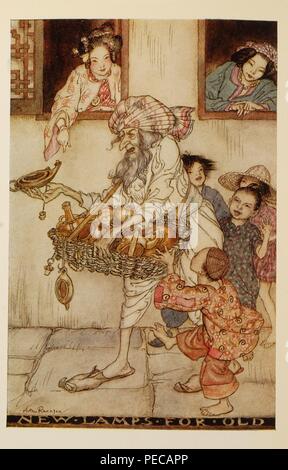 Arthur Rackham - Aladdin - New Lamps for Old Stock Photo - Alamy