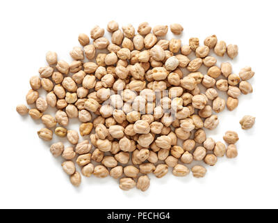 Chickpeas isolated on a white background Stock Photo