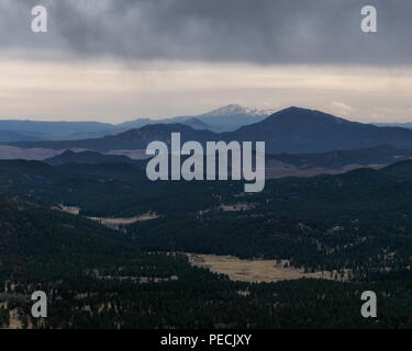 The view from the Staunton Overlook, a hiking trail in Staunton State Park, Colorado Stock Photo