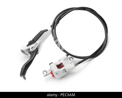 bicycle disc brake isolated on white Stock Photo
