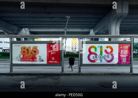 Bus Stop Ads in China Stock Photo - Alamy