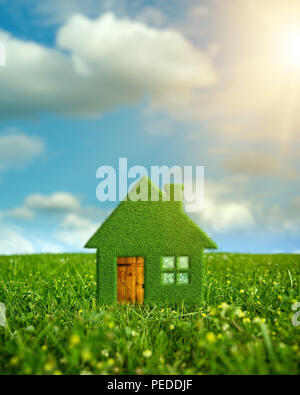 Eco house, abstract environmental backgrounds Stock Photo - Alamy