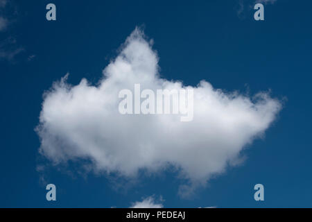 Single Cloud resembling a submaring Stock Photo