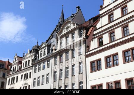 Leipzig Markt square - city in Saxony, Germany. Stock Photo