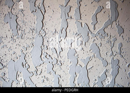 Plaster walls; decorative plaster; cement pattern; structural plaster on wall Stock Photo