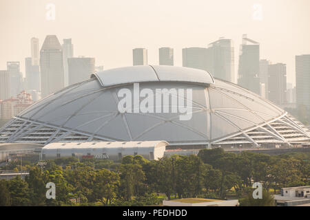 Architecture of Singapore sports hub stadium Stock Photo