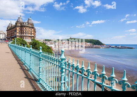 scarborough spa bridge grand hotel scarborough uk cliff top hotel uk scarborough yorkshire north yorkshire england uk gb europe Stock Photo