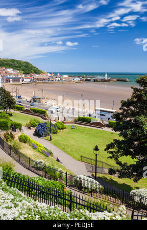 scarborough south bay and seafront scarborough uk scarborough beach yorkshire north yorkshire scarborough uk gb england europe Stock Photo