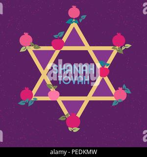 Rosh Hashanah concep Stock Vector
