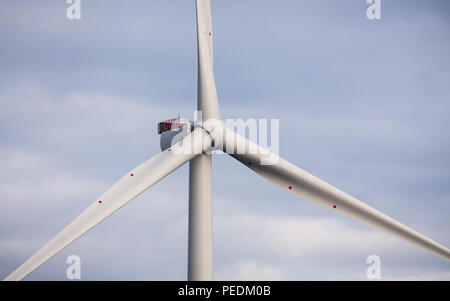 MHI Vestas wind turbines on Walney Extension Offshore Wind Farm Stock Photo