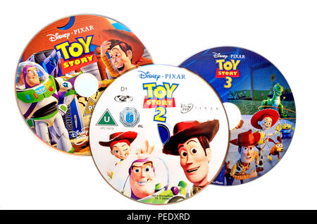 Toy Story films 1, 2 and 3 on DVD