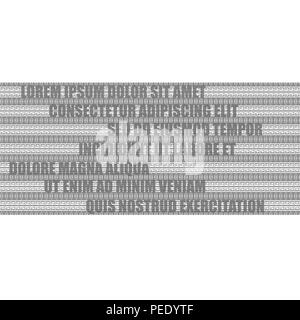 Gray tire silhouettes with transparent text isolated on white background Stock Vector
