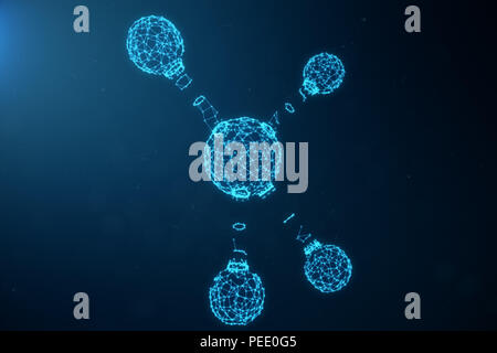 Digital atoms structure. Science or medical background with molecules and atoms. Low polygonal grid structure, connection lines and dots, Structure at Stock Photo