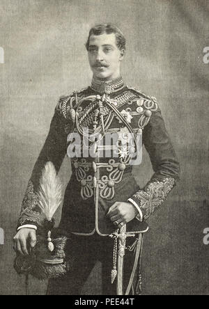 Prince Albert Victor, Duke of Clarence and Avondale, eldest child of the Prince of Wales later King Edward VII, second in line to the British throne, died before his father Stock Photo