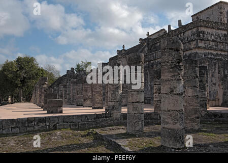 ruins, pyramid and temples  in Chichen Itza, Yucatan, Mexico Stock Photo