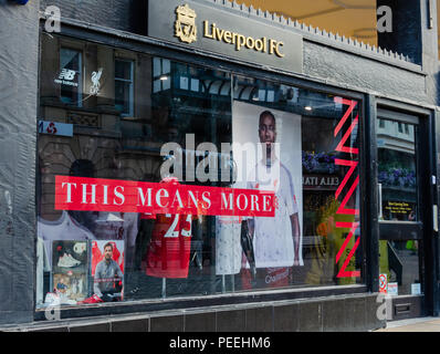 The Liverpool football club merchandise shop in Chester ...