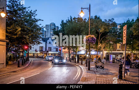 Battersea Square at Night London UK Stock Photo