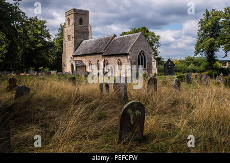 The Village of Barnham, Suffolk,England Stock Photo