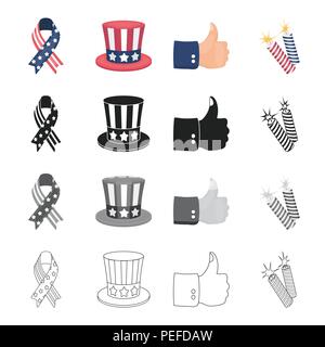 Fireworks, holiday, celebration and other  icon in cartoon style.Cuffs, sign, firecrackers icons in set collection. Stock Vector