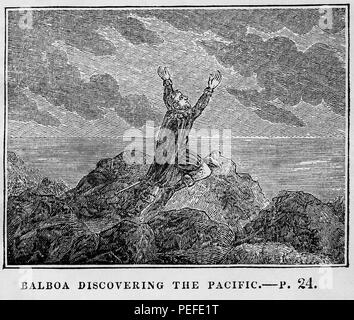 Discovery By Vasco Nunez De Balboa Of The Pacific Ocean Taking Possession Of It In September