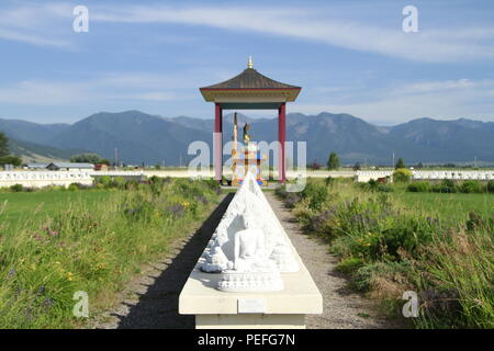 Garden Of 1000 Buddhas Jocko Valley Western Montana Usa Stock