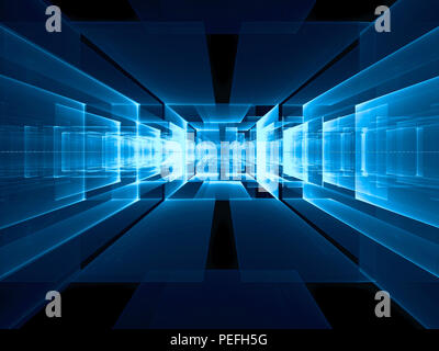 Abstract portal or data center - digitally generated image Stock Photo ...