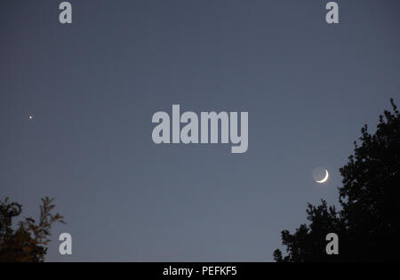 Venus and Jupiter Stock Photo